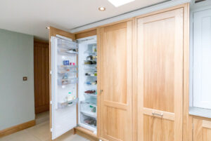 The Solid Oak Shaker Kitchen with hand painted cupboards