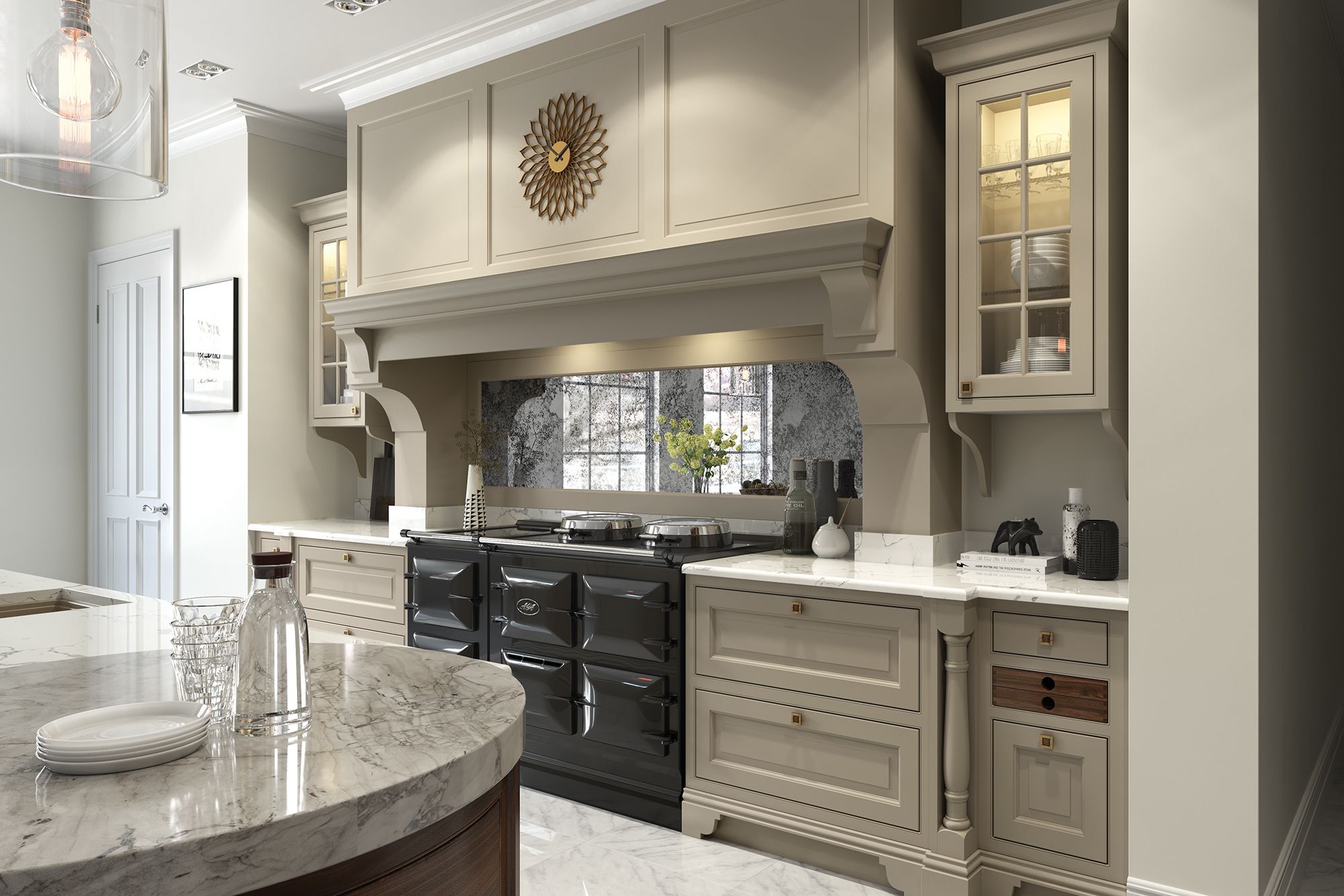 Walnut and painted Kitchen 7 - My CMS