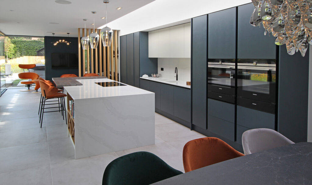 Ultra modern bespoke handleless kitchen design