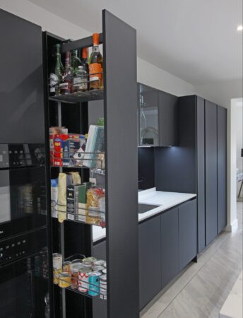 Minimalist kitchen design_hidden larder