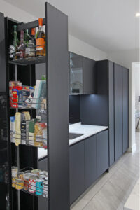 Hidden storage bespoke kitchen design