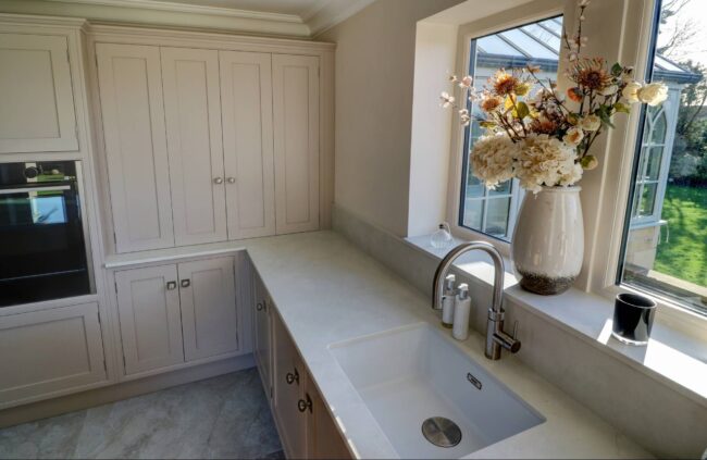 Shaker kitchen and sink