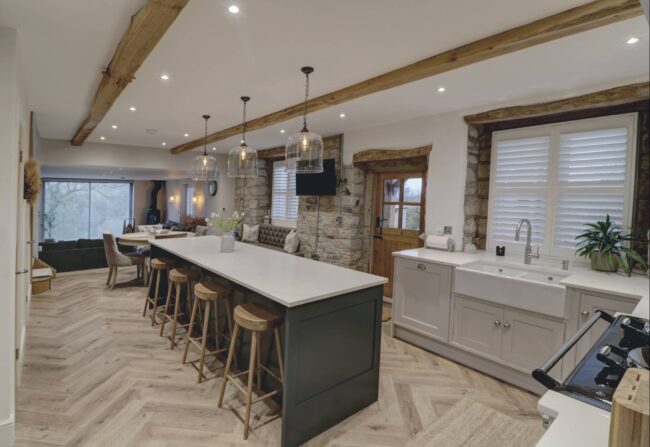 bespoke kitchen in period property