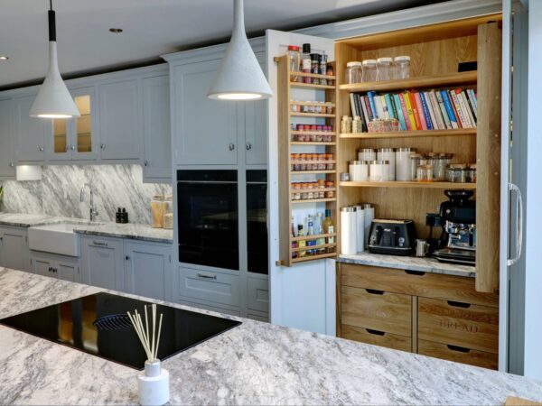 Hand made kitchen larder
