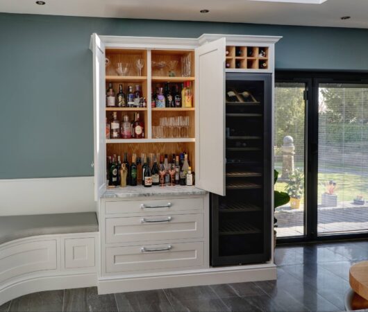 luxury kitchen with bespoke larder
