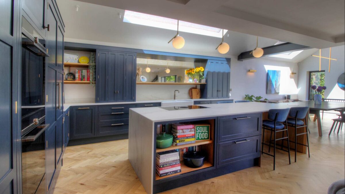 Blue bespoke Kitchen_Sheffield